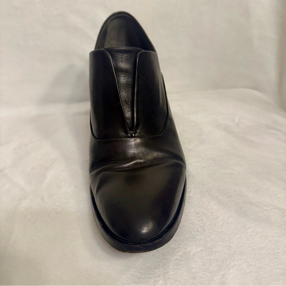 Reed Krakoff Black Leather Laceless Oxfords With Block Heel EUC - Picture 9 of 10